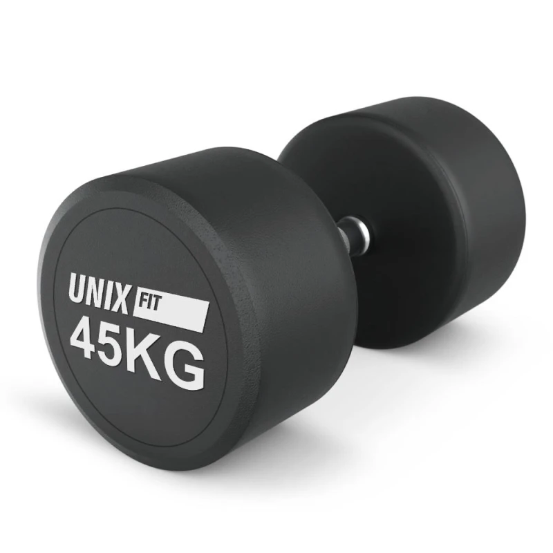 Гантель UNIX Fit PRO круглая обрезиненная 45 кг / шт.
