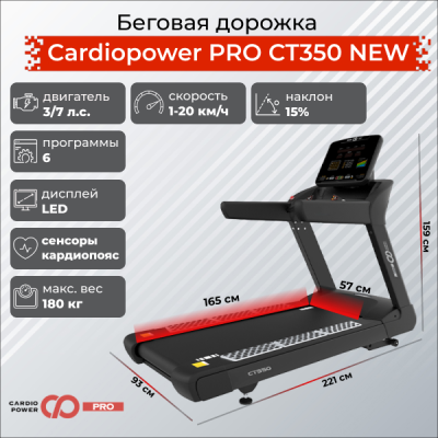 Беговая дорожка Cardiopower PRO CT350 купить в туле
