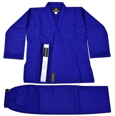 Кимоно для дзюдо BoyBo, BK425, куртка 450 г/м2,брюки 220-240 г/м2, синий