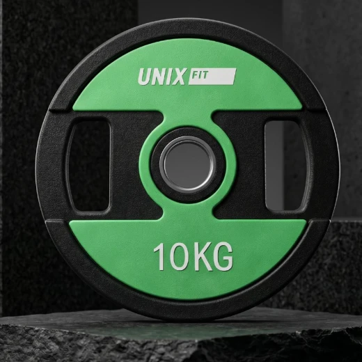 Диск уретановый c хватом UNIX Fit PRO 10 кг, 51 мм, 1 шт.