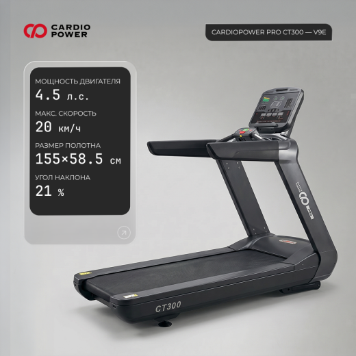 Беговая дорожка CardioPower Professional PRO CT300 V9E купить в Туле