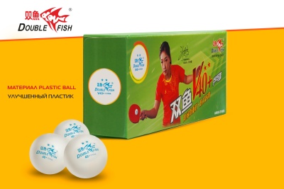 Мячи для н/т Double Fish 2* Volant (10 шт/упак.) р-р.40+