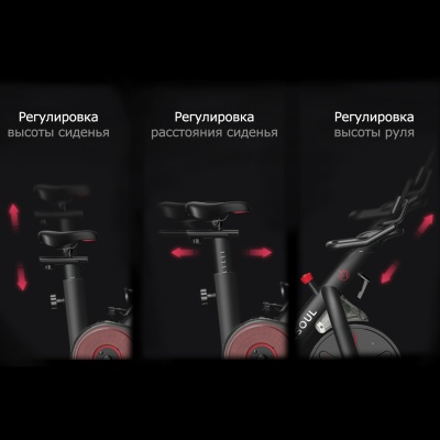 Велотренажер DFC Yesoul Smart M1 BLACK с пульсометром для похудения