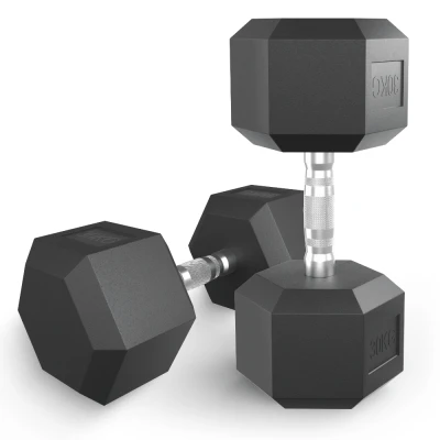 Гантель гексагональная UNIX Fit обрезиненная 30 кг / шт.