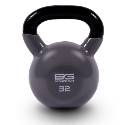 Гиря BRONZE GYM в виниловой оболочке 32 кг