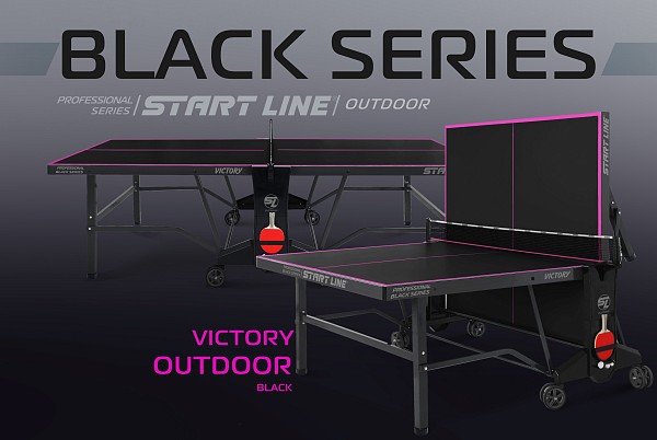 Стол теннисный VICTORY 6 Всепогодный Black