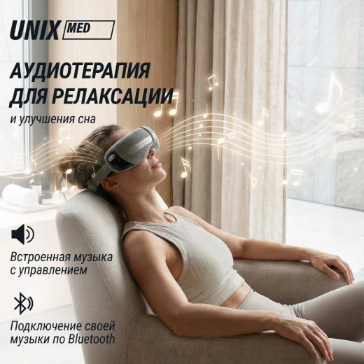 Массажер для глаз UNIX DePuff+ Grey купить в Туле