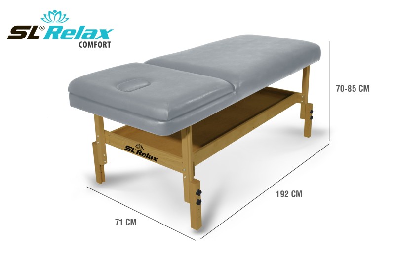 Массажный стол Relax Comfort серая кожа (№6)