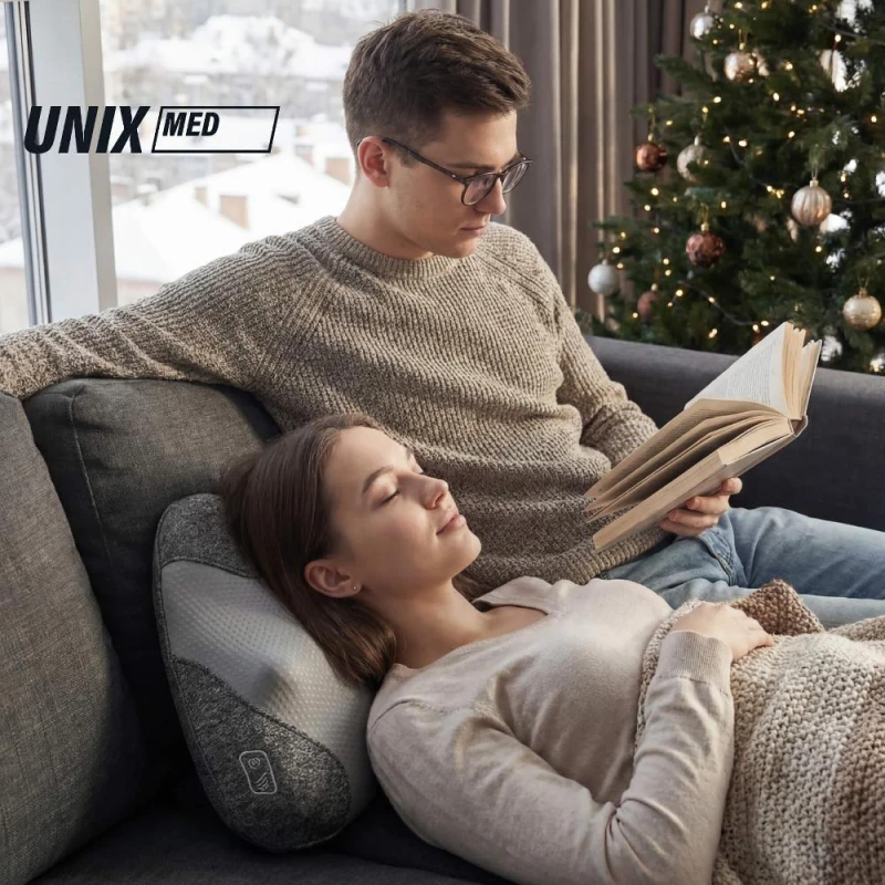 Массажная подушка UNIX Дзен / Zen Grey купить в Туле