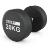 Гантель UNIX Fit PRO круглая обрезиненная 20 кг / шт.