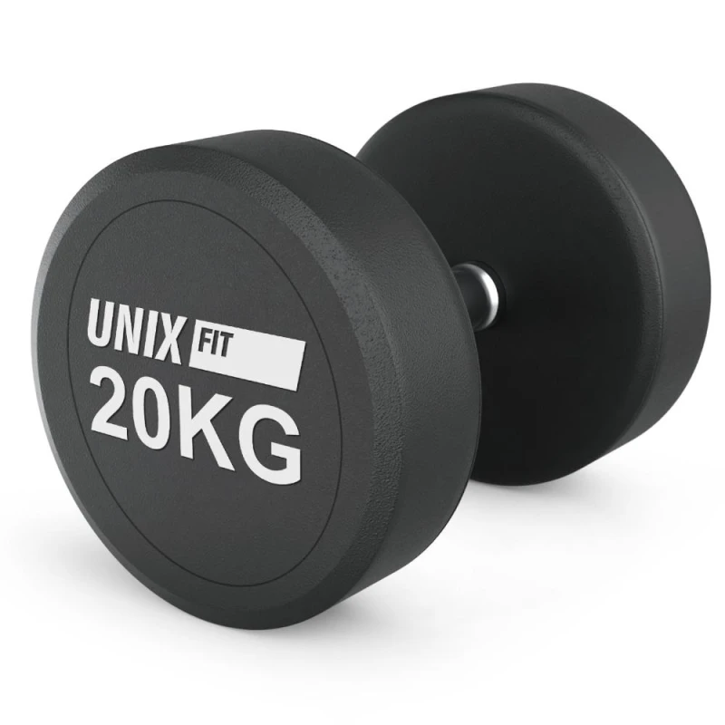 Гантель UNIX Fit PRO круглая обрезиненная 20 кг / шт.