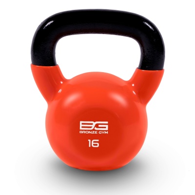 Гиря BRONZE GYM в виниловой оболочке 16 кг