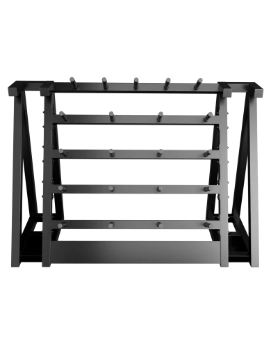 Стойка для хранения штанг для аэробики (бодипампов) BRONZE GYM 190х55х128,на 20 шт.