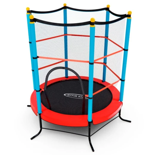 Батут детский DFC SMRKIDS 55" с сеткой, RED купить в Туле по низкой цене