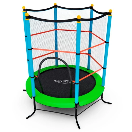 Батут детский DFC SMRKIDS 55" с сеткой, GREEN купить в Туле по низкой цене