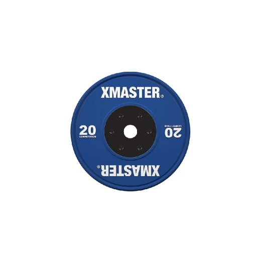 Диск бамперный соревновательный цветной Xmaster XMT-CBP-20KG