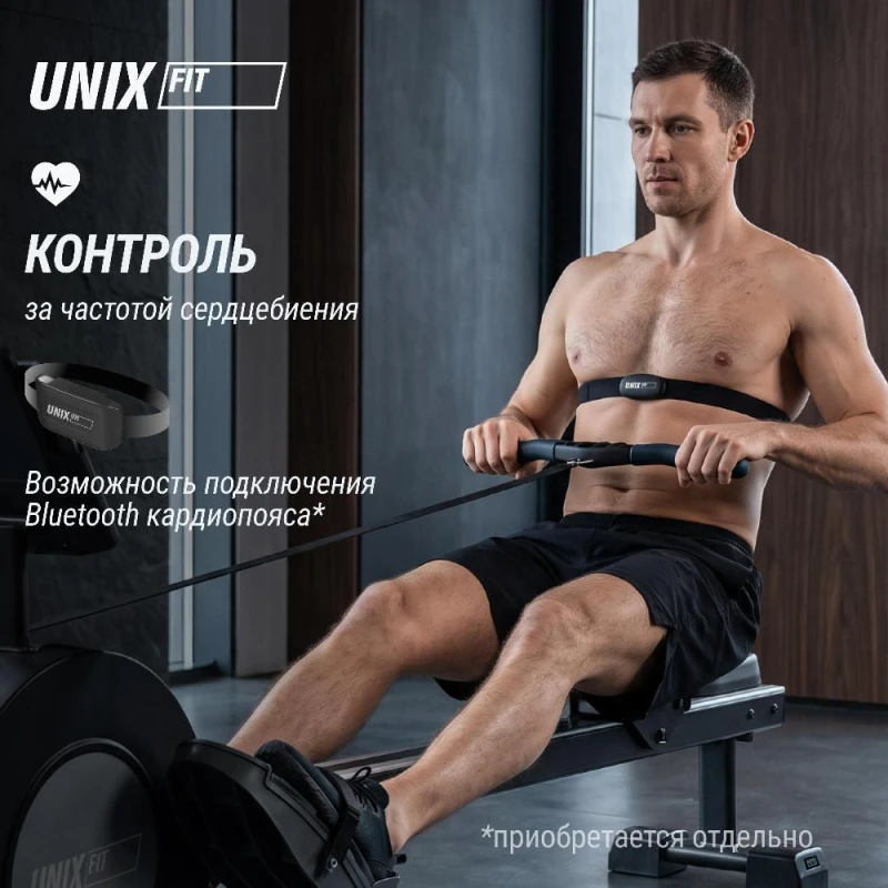 Гребной тренажер UNIX Fit Techno Rower 360 с механической нагрузкой — купить в Туле в магазине тренажеров