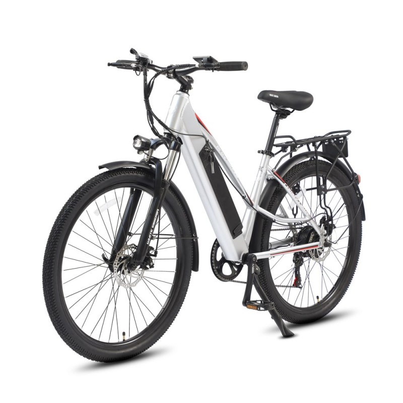 Электровелосипед WHITE SIBERIA CAMRY LIGHT 500W (матовый серебристый) — купить в Туле