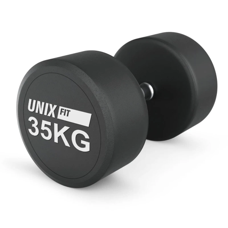 Гантель UNIX Fit PRO круглая обрезиненная 35 кг / шт.
