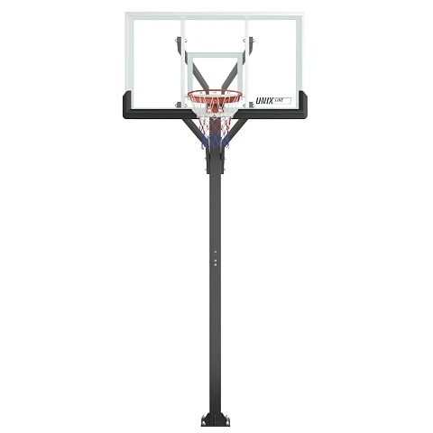 Баскетбольная стойка стационарная UNIX Line B-Stand-PC 72"x42" (180 х 105 см) R45 H230-305 см