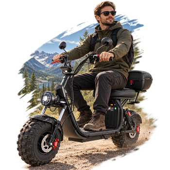 Электроскутер IKINGI X7 PRO Карбон