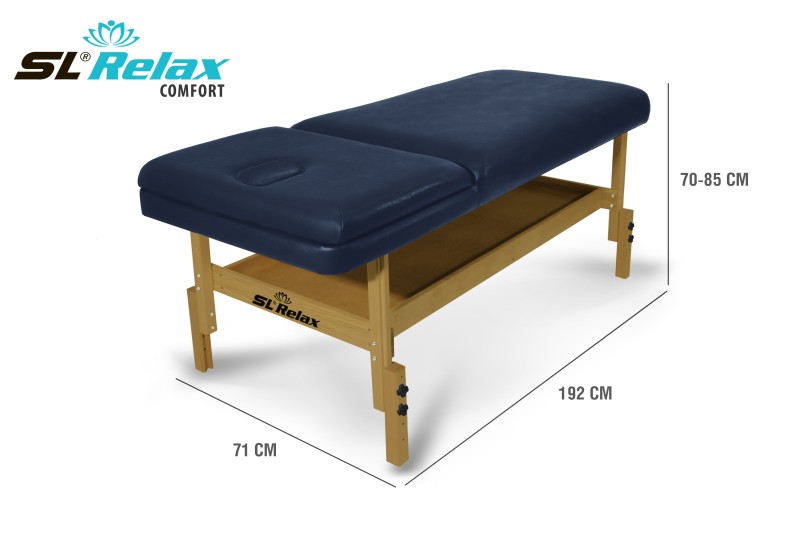 Массажный стол Relax Comfort синяя кожа (№6)