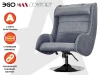 Дизайнерское массажное кресло EGO Max Comfort Серый – купить, цена, отзывы