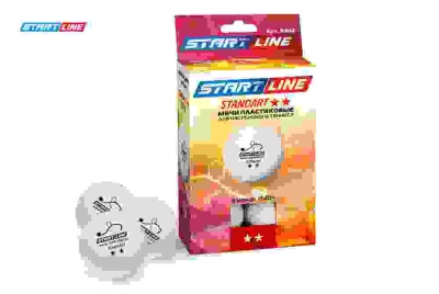 Мячи Start line Standart 2* New (6 шт, бел.)