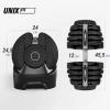 Гантель со ступенчатой регулировкой UNIX Fit 40 кг