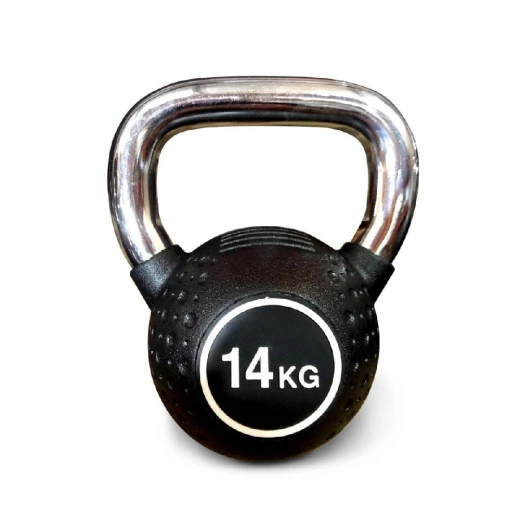 Гиря полиуретановая с хромированной ручкой Protrain KB2015-14