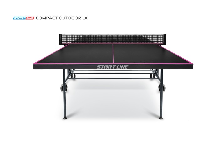 Стол теннисный Compact-2 LX Всепогодный Black