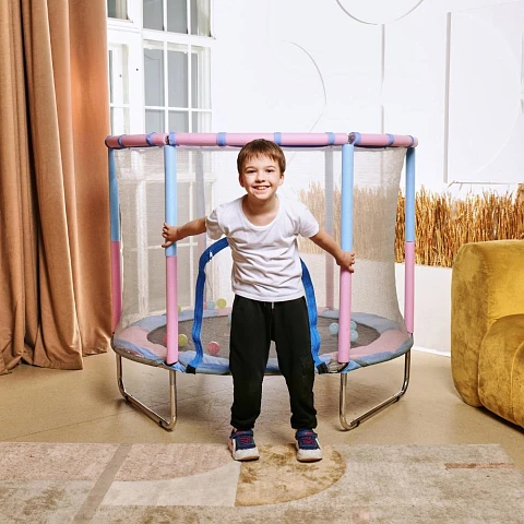 Батут детский DFC A.KOU KIDS 55" (140 см) с сеткой