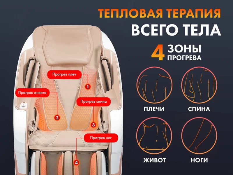 Массажное кресло FUJIMO PEGASUS PRO Шампань — купить, цена, отзывы