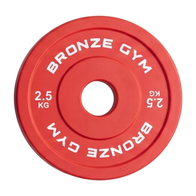 Диск олимпийский BRONZE GYM тяжелоатлетический красный 2,5 кг