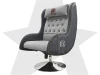 Дизайнерское кресло FUJIMO Monogram Silver Steel