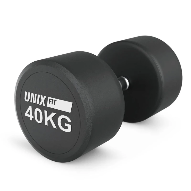 Гантель UNIX Fit PRO круглая обрезиненная 40 кг / шт.