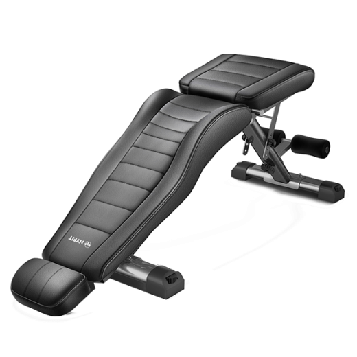 Скамья силовая, универсальная HYFIT, складная, черная D008