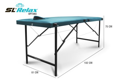 Массажный стол Relax optima бирюзовая кожа