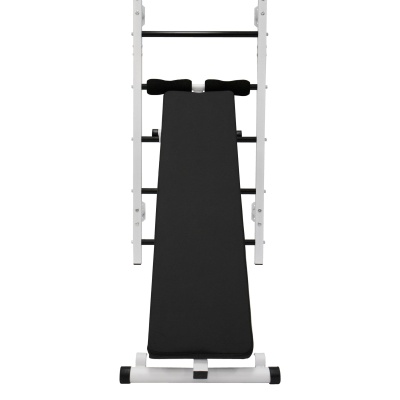 Скамья для пресса и жима лежа HomeGym навесная (белая)