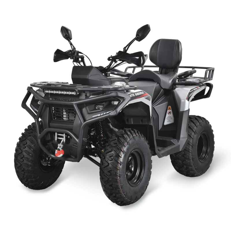 Бензиновый квадроцикл WHITE SIBERIA BARS 320CC PRO (серый)