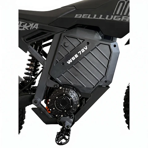 Электромотоцикл WHITE SIBERIA BELLLUGA 02 6000W (Чёрный)