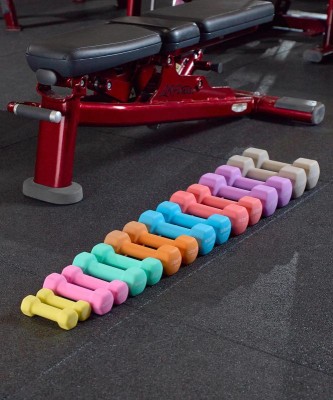 Гантель неопреновая DB-201 5 кг, тепло-серый пастель