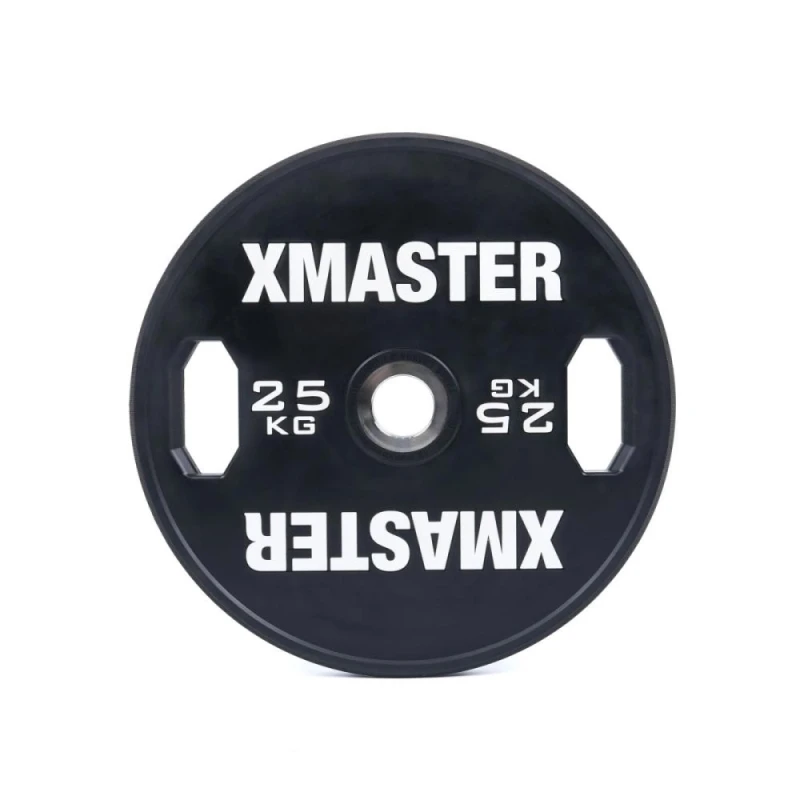 Диск тренировочный обрезиненный черный Xmaster XMT-XEBP-25KG
