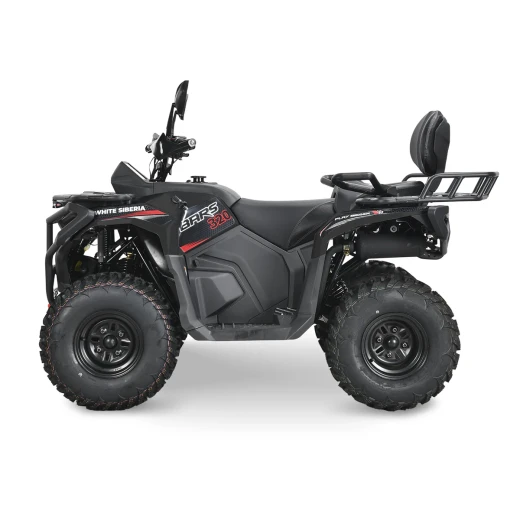 Бензиновый квадроцикл WHITE SIBERIA BARS 320CC PRO (черный)