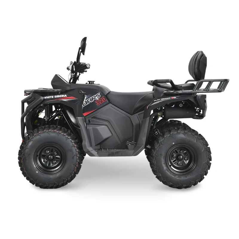 Бензиновый квадроцикл WHITE SIBERIA BARS 320CC PRO (черный)