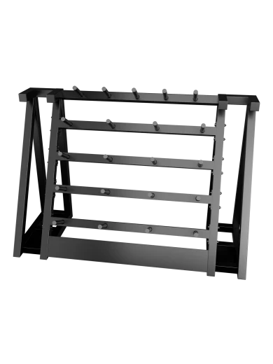 Стойка для хранения штанг для аэробики (бодипампов) BRONZE GYM 190х55х128,на 20 шт.