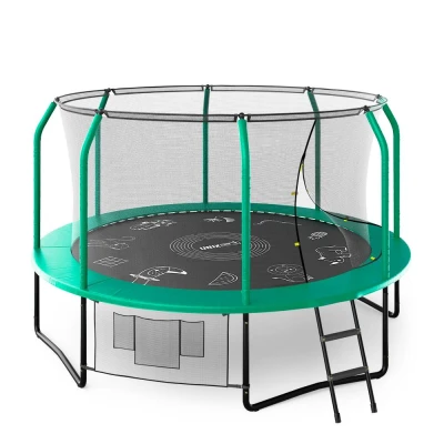 Батут UNIX Line Премиальный с играми / Supreme Game 12 ft (366 см) зеленый купить в Туле по низкой цене