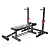 картинка Прямая скамья со стойками под штангу DFC AKYEN от магазина trenager71.ru в Туле