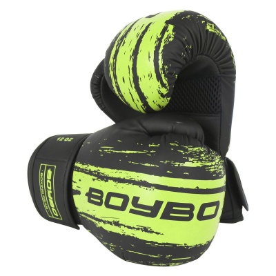 Перчатки боксерские BoyBo Stain BGS322 зеленые